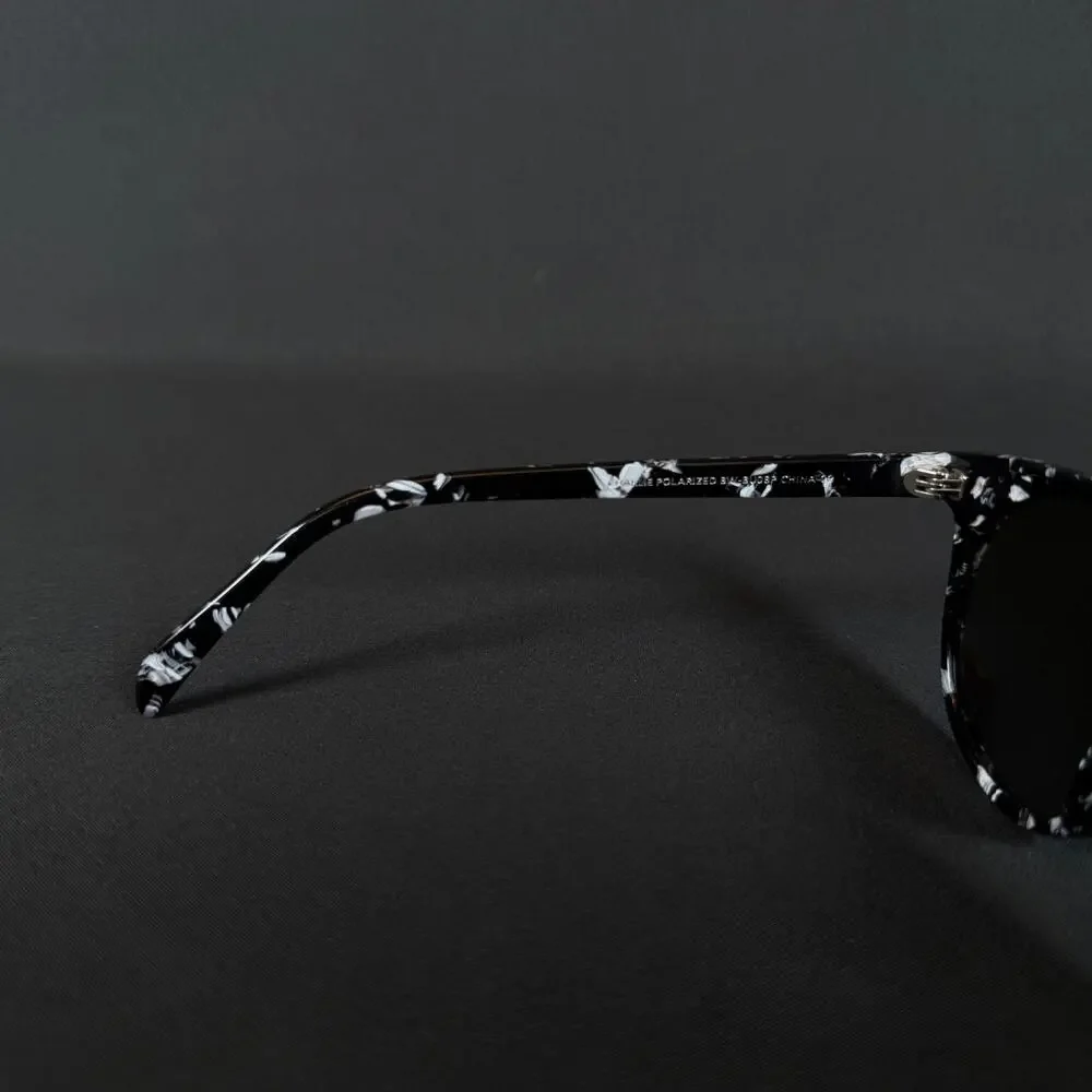 DIFF Eyewear Charlie Black Marble Sunglasses BW-BU08P Only Frame